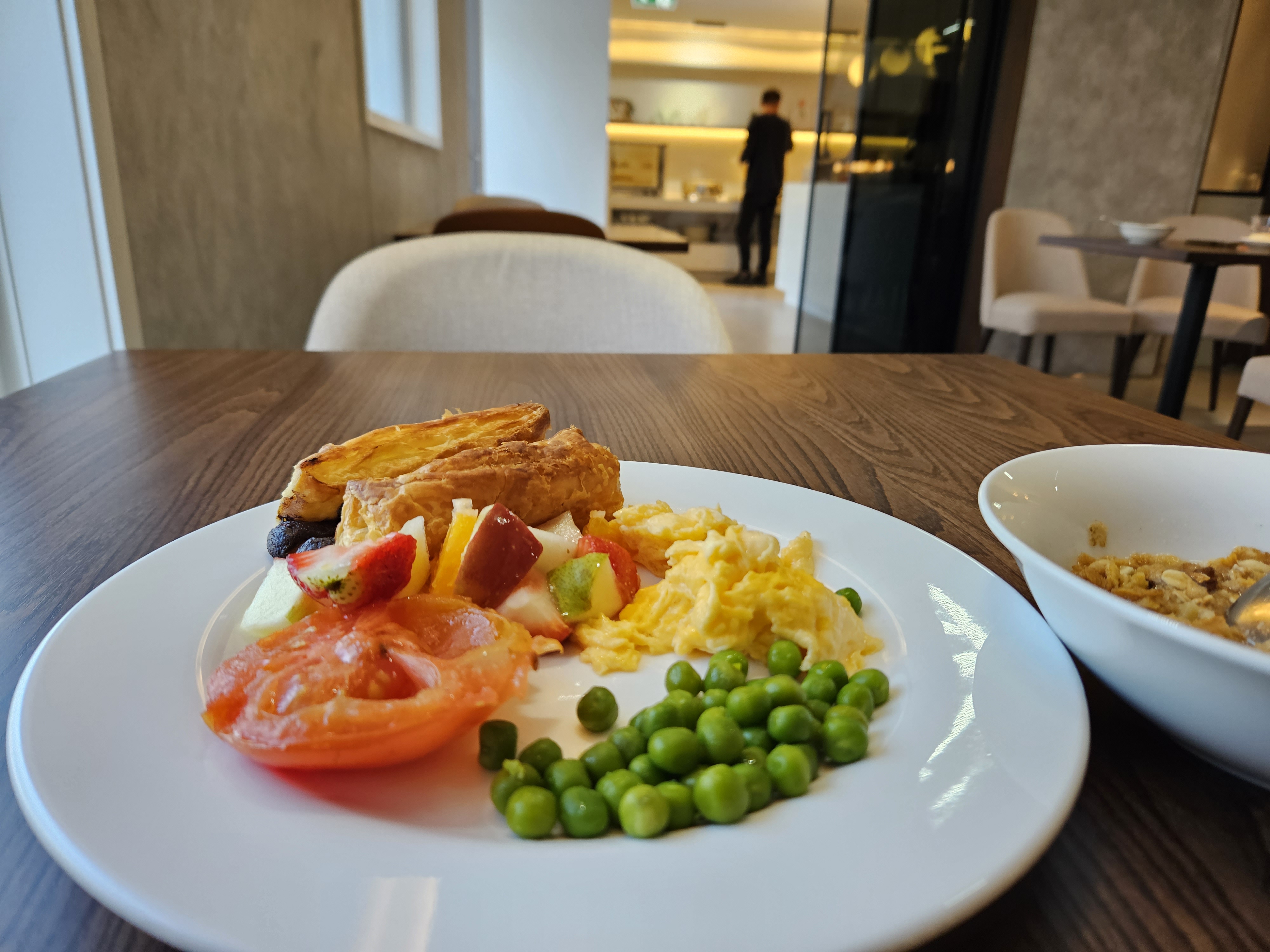 Continental breakfast with pastries, breads and spreads